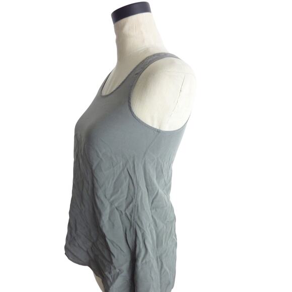 Everlane 100% silk grey scoop neck tank top Size xs - Picture 4 of 6